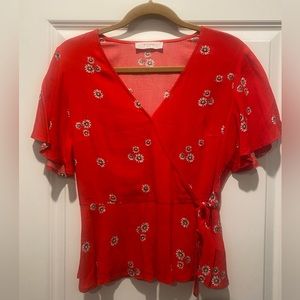Elodie V Neck Floral Top